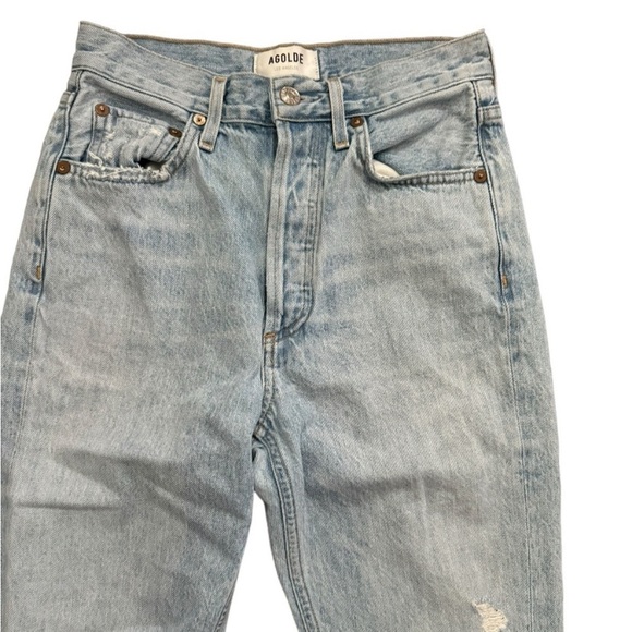 AGOLDE Riley High Rise Straight Crop in Shatter lA056B-983 size 24 - Picture 5 of 9